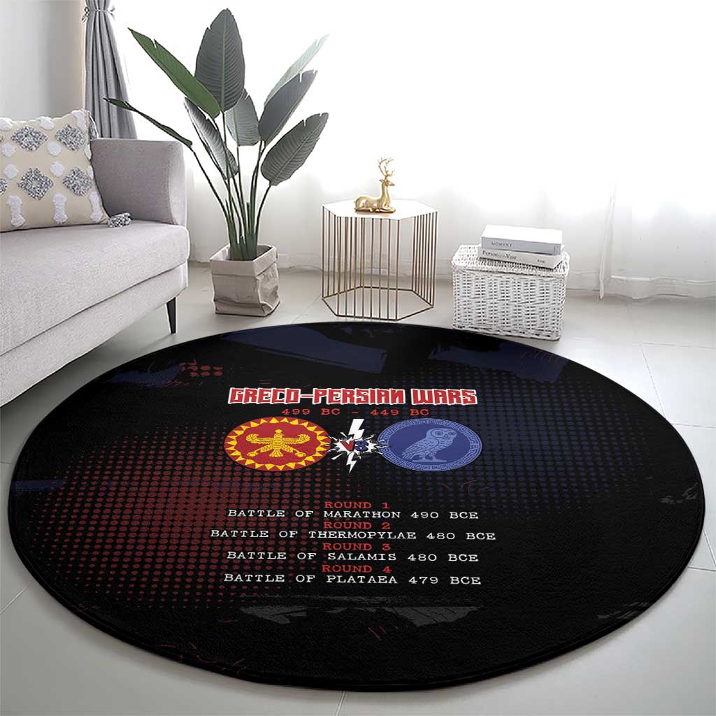 Delian League Round Carpet Greek And Persian Wars - Wonder Print Shop