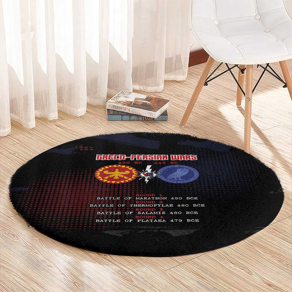 Delian League Round Carpet Greek And Persian Wars - Wonder Print Shop