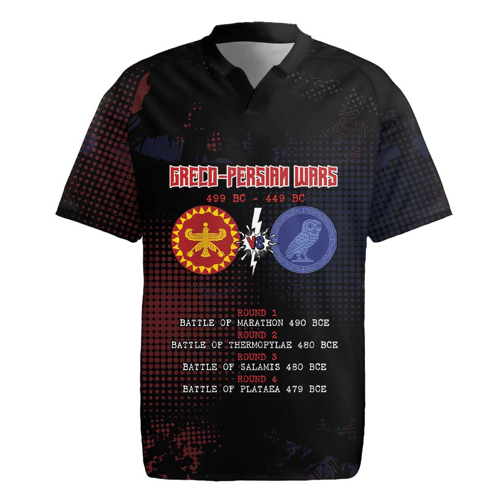 Personalized Delian League Rugby Jersey Greek And Persian Wars - Wonder Print Shop