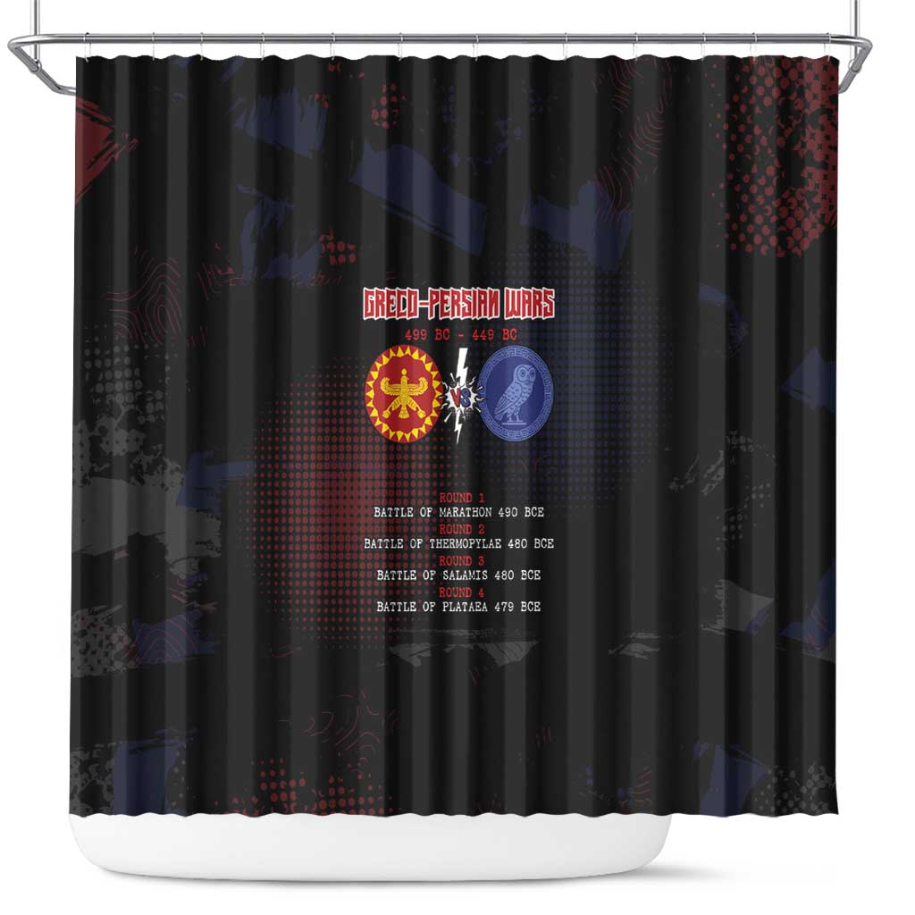 Delian League Shower Curtain Greek And Persian Wars - Wonder Print Shop
