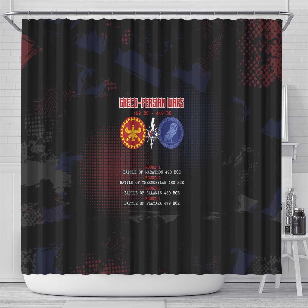 Delian League Shower Curtain Greek And Persian Wars - Wonder Print Shop