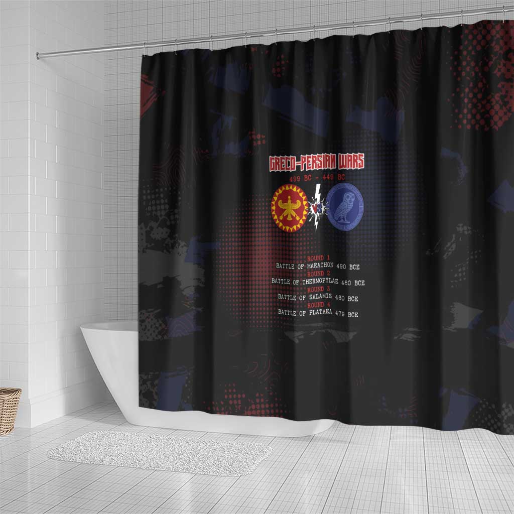 Delian League Shower Curtain Greek And Persian Wars - Wonder Print Shop
