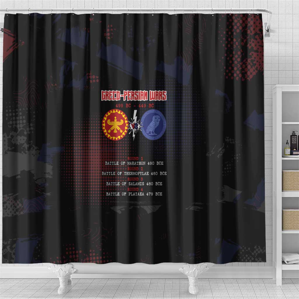 Delian League Shower Curtain Greek And Persian Wars - Wonder Print Shop