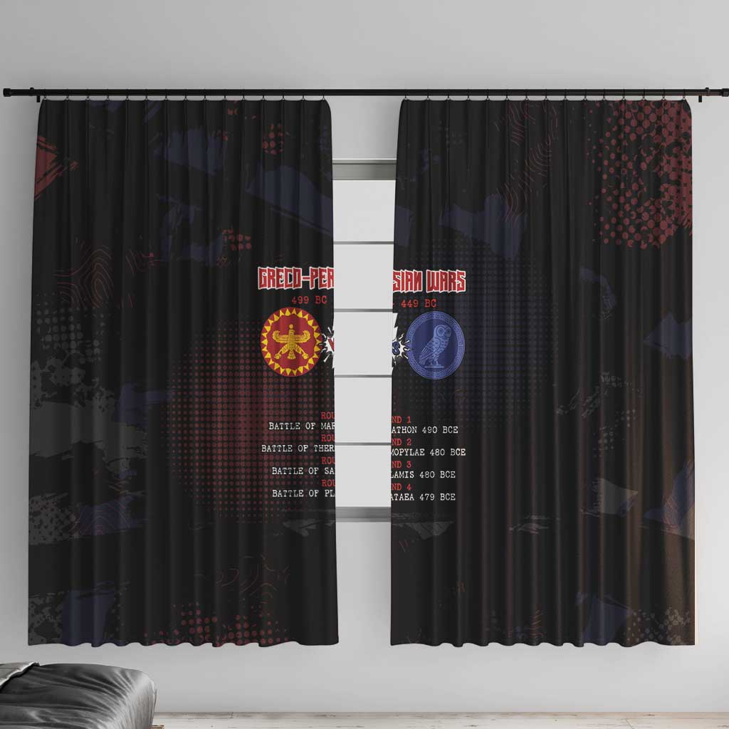 Delian League Window Curtain Greek And Persian Wars - Wonder Print Shop
