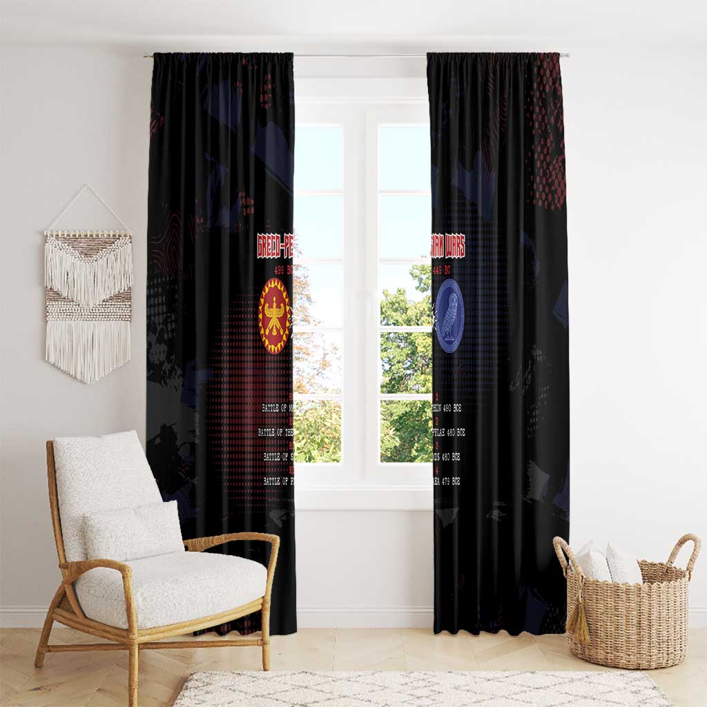 Delian League Window Curtain Greek And Persian Wars - Wonder Print Shop