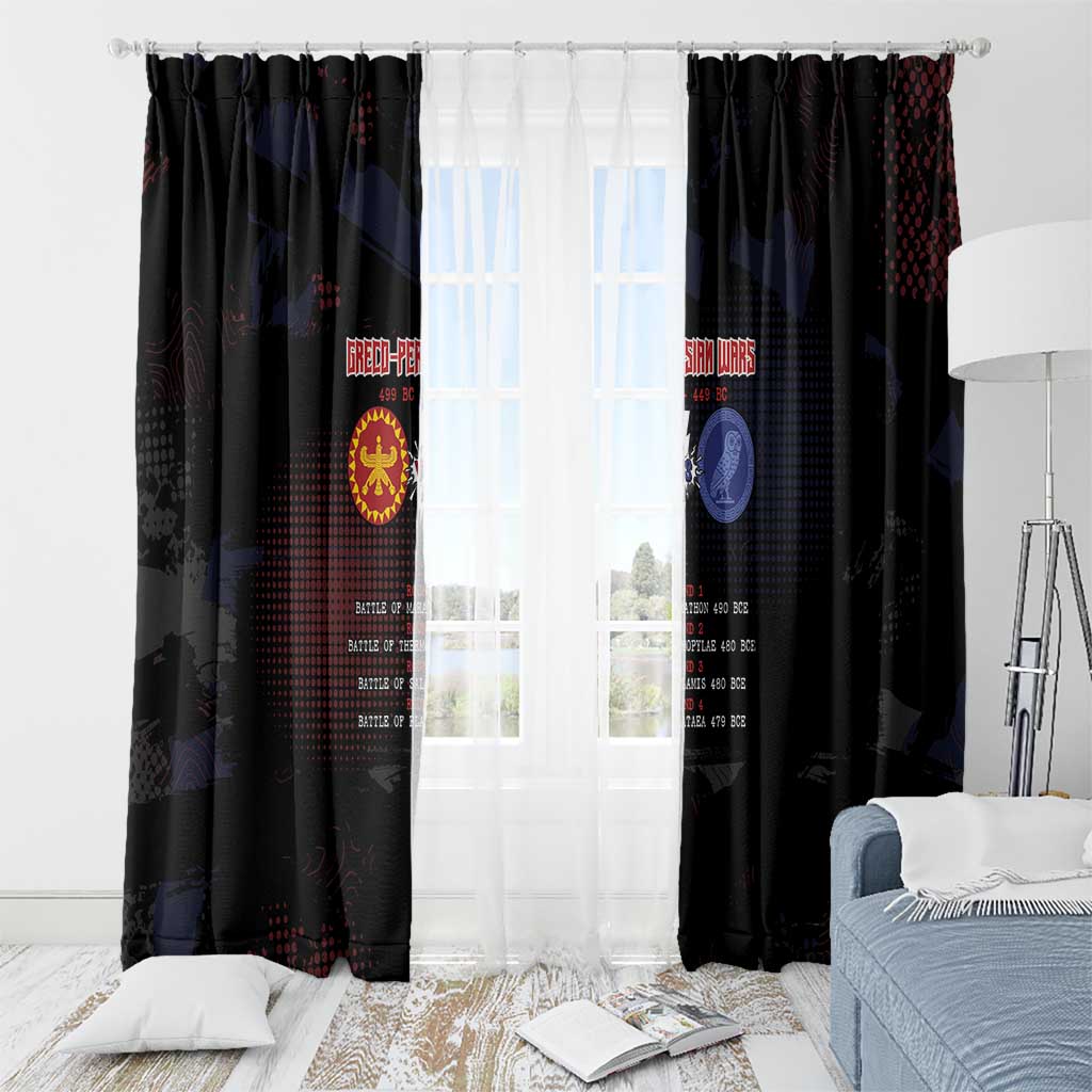 Delian League Window Curtain Greek And Persian Wars - Wonder Print Shop