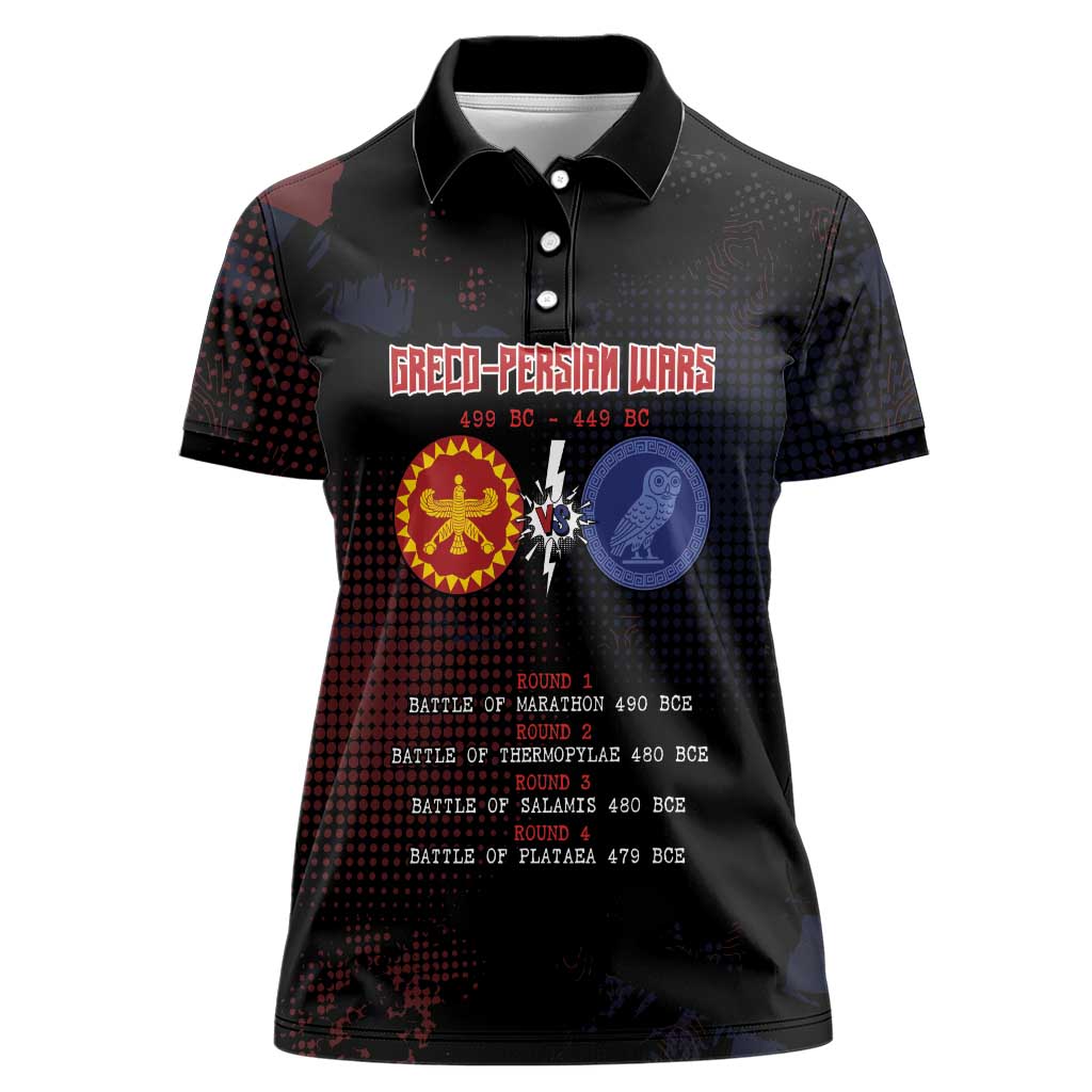 Personalized Delian League Women Polo Shirt Greek And Persian Wars - Wonder Print Shop