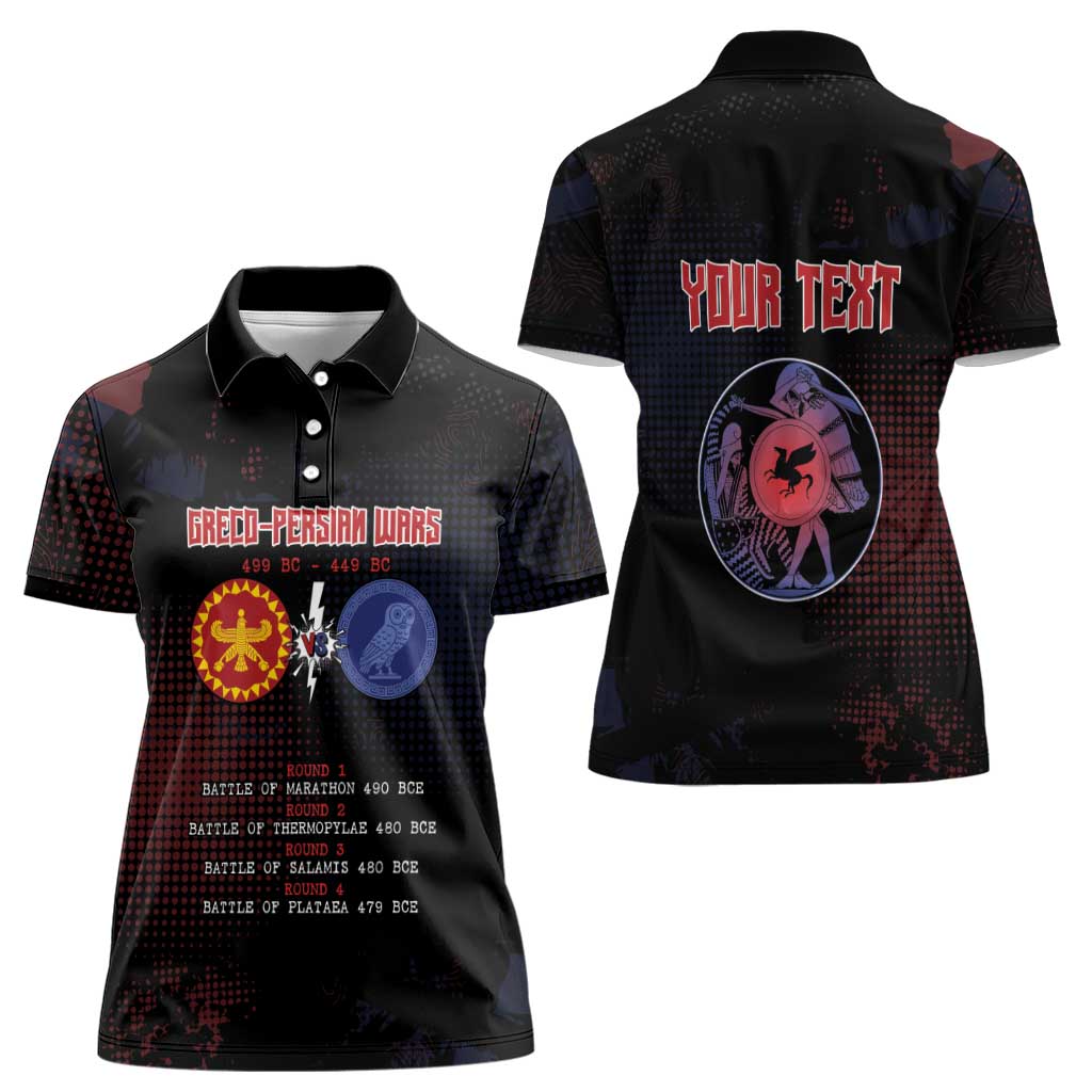 Personalized Delian League Women Polo Shirt Greek And Persian Wars - Wonder Print Shop