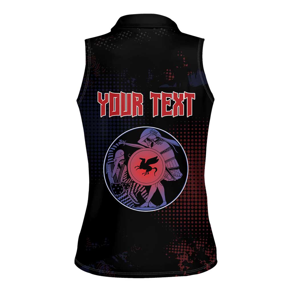 Personalized Delian League Women Sleeveless Polo Shirt Greek And Persian Wars - Wonder Print Shop