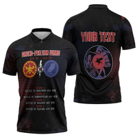 Personalized Delian League Zipper Polo Shirt Greek And Persian Wars - Wonder Print Shop
