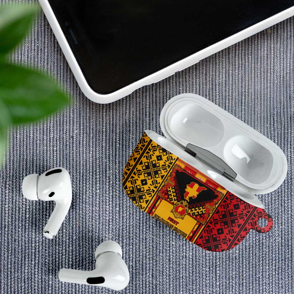 First Bulgarian Empire AirPods Case Slavic Patterns - Wonder Print Shop