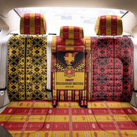 First Bulgarian Empire Back Car Seat Cover Slavic Patterns - Wonder Print Shop
