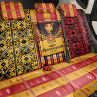 First Bulgarian Empire Back Car Seat Cover Slavic Patterns - Wonder Print Shop