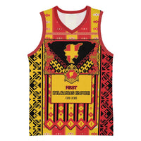 First Bulgarian Empire Basketball Jersey Slavic Patterns - Wonder Print Shop