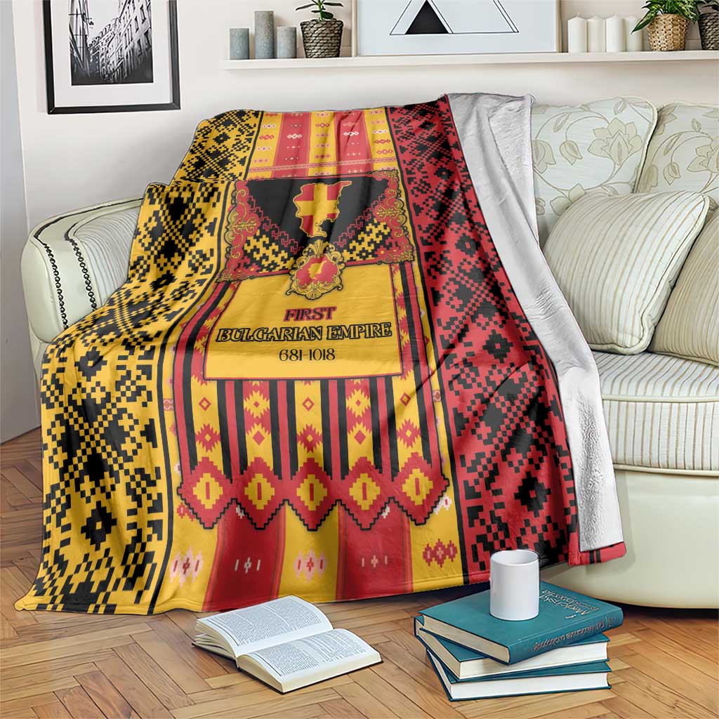 First Bulgarian Empire Blanket Slavic Patterns - Wonder Print Shop