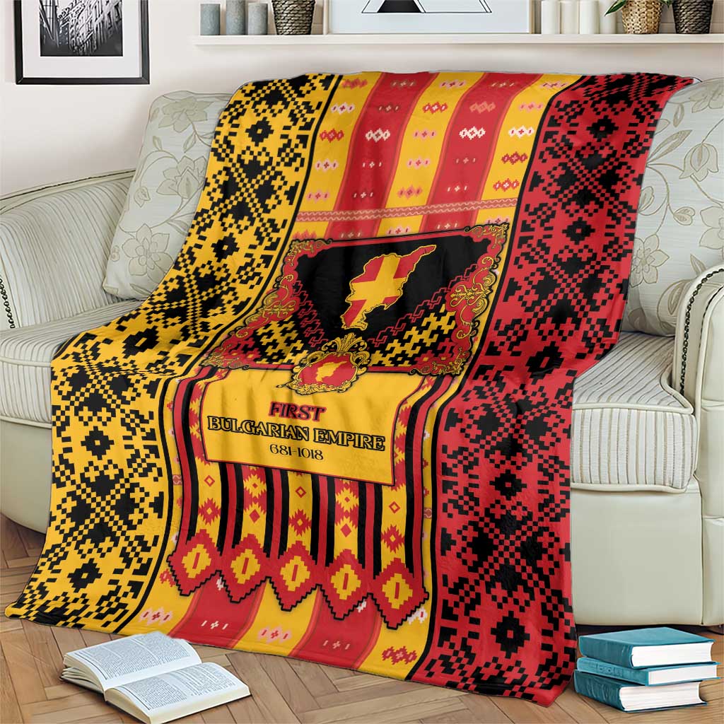 First Bulgarian Empire Blanket Slavic Patterns - Wonder Print Shop