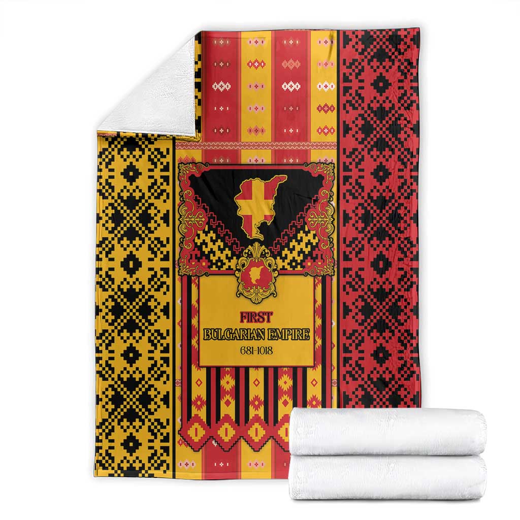 First Bulgarian Empire Blanket Slavic Patterns - Wonder Print Shop