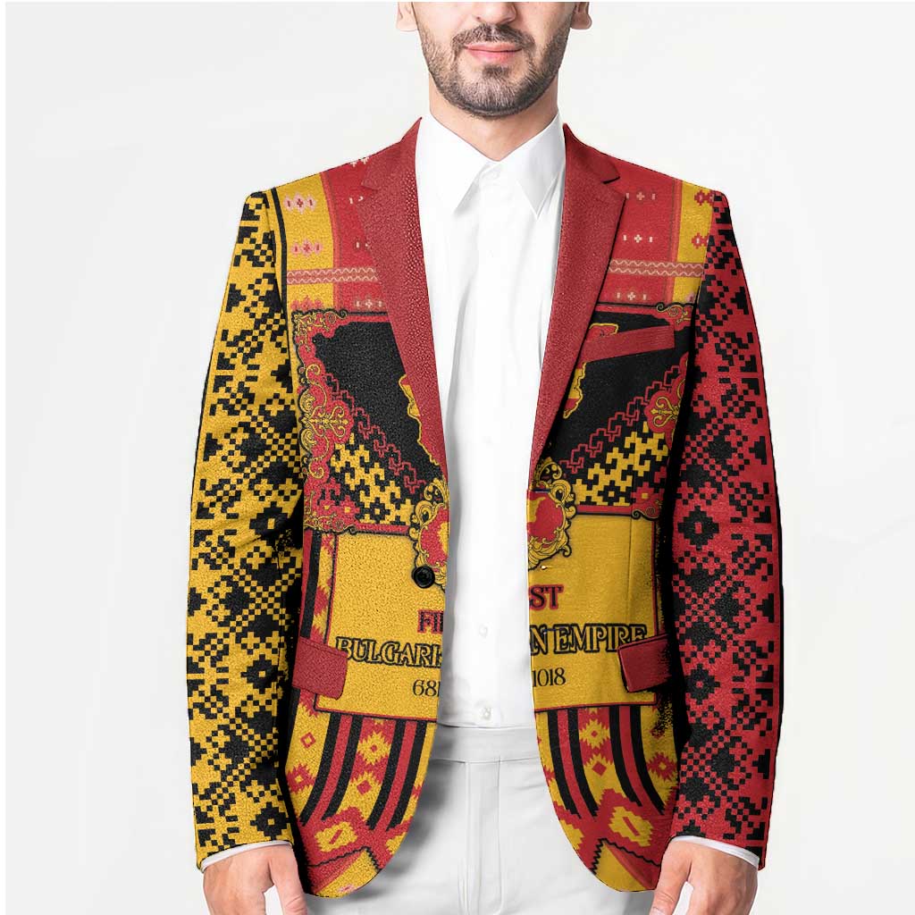 First Bulgarian Empire Blazer Slavic Patterns - Wonder Print Shop