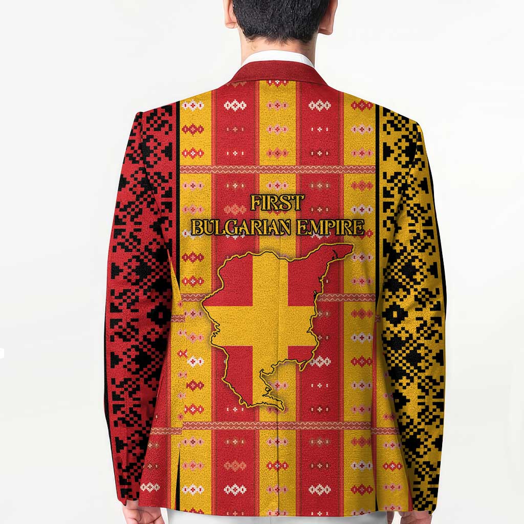 First Bulgarian Empire Blazer Slavic Patterns - Wonder Print Shop