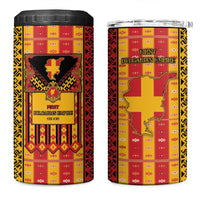 First Bulgarian Empire 4 in 1 Can Cooler Tumbler Slavic Patterns - Wonder Print Shop