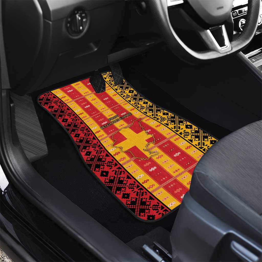 First Bulgarian Empire Car Mats Slavic Patterns - Wonder Print Shop