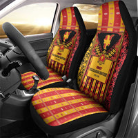 First Bulgarian Empire Car Seat Cover Slavic Patterns - Wonder Print Shop