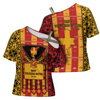 First Bulgarian Empire Cross Shoulder Shirt Slavic Patterns - Wonder Print Shop