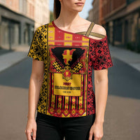 First Bulgarian Empire Cross Shoulder Shirt Slavic Patterns - Wonder Print Shop