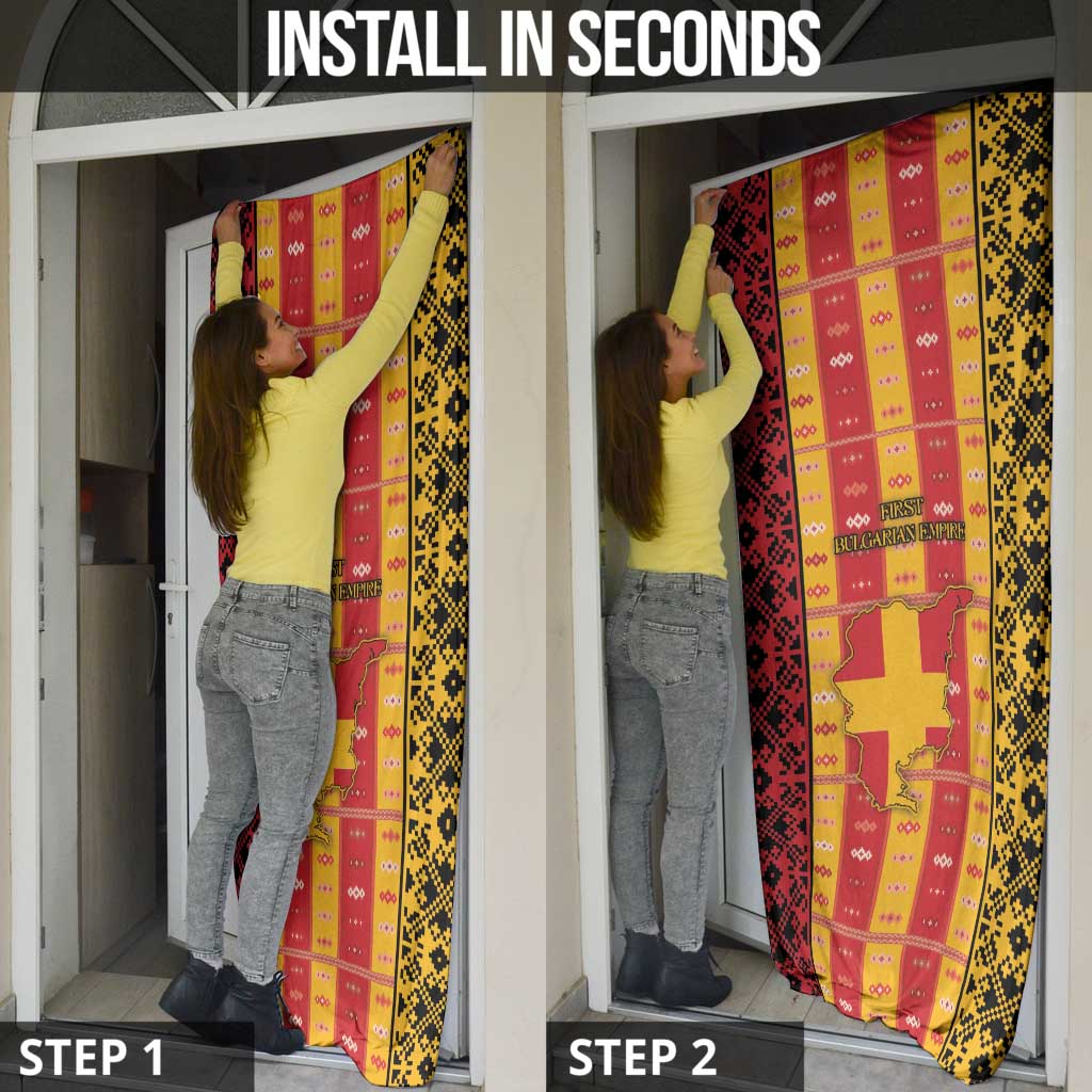First Bulgarian Empire Door Cover Slavic Patterns - Wonder Print Shop