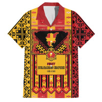 First Bulgarian Empire Family Matching Off The Shoulder Long Sleeve Dress and Hawaiian Shirt Slavic Patterns - Wonder Print Shop