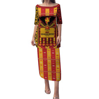 First Bulgarian Empire Family Matching Puletasi and Hawaiian Shirt Slavic Patterns - Wonder Print Shop