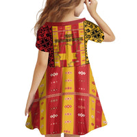 First Bulgarian Empire Family Matching Summer Maxi Dress and Hawaiian Shirt Slavic Patterns - Wonder Print Shop