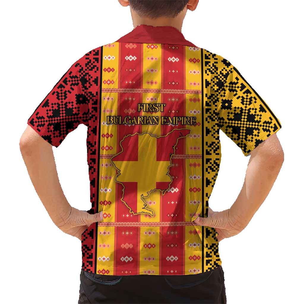 First Bulgarian Empire Family Matching Tank Maxi Dress and Hawaiian Shirt Slavic Patterns - Wonder Print Shop