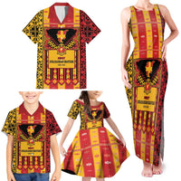 First Bulgarian Empire Family Matching Tank Maxi Dress and Hawaiian Shirt Slavic Patterns - Wonder Print Shop