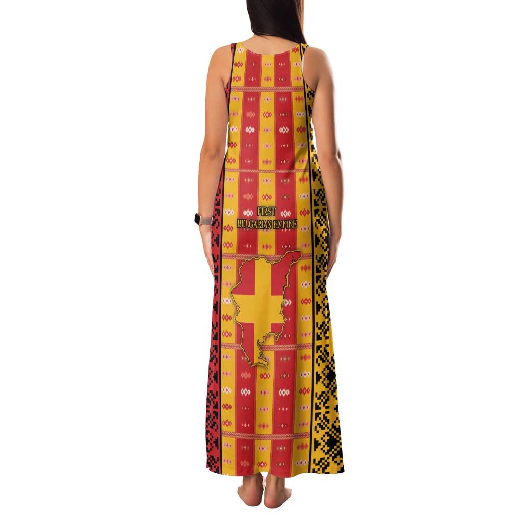 First Bulgarian Empire Family Matching Tank Maxi Dress and Hawaiian Shirt Slavic Patterns - Wonder Print Shop
