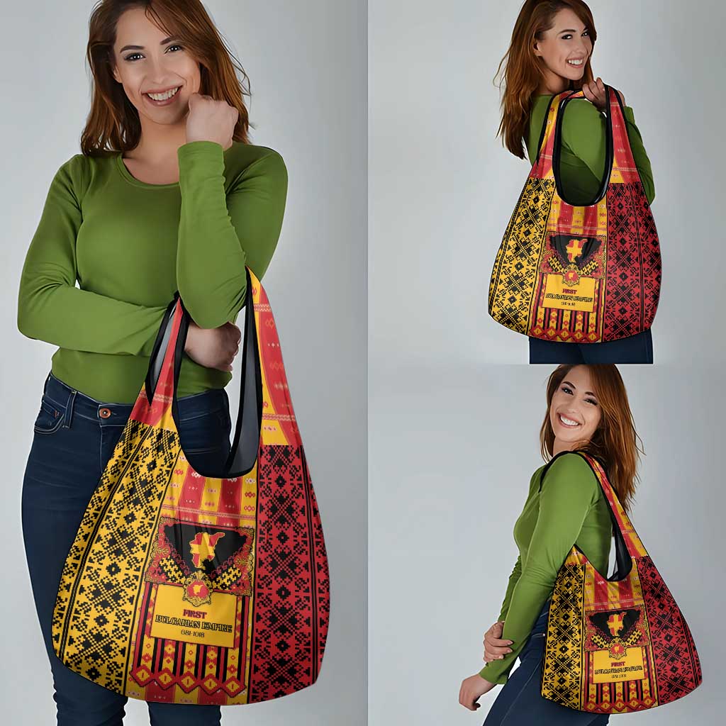 First Bulgarian Empire Grocery Bag Slavic Patterns - Wonder Print Shop