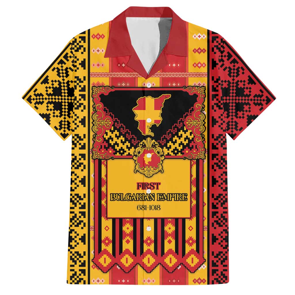 First Bulgarian Empire Hawaiian Shirt Slavic Patterns - Wonder Print Shop