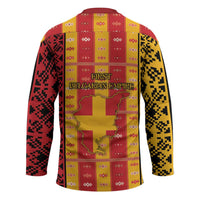 First Bulgarian Empire Hockey Jersey Slavic Patterns - Wonder Print Shop