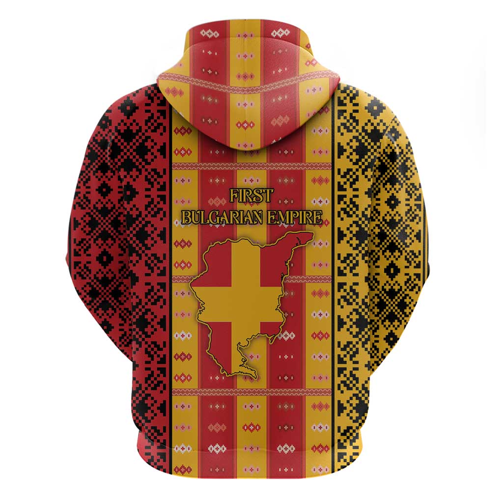 First Bulgarian Empire Hoodie Slavic Patterns - Wonder Print Shop