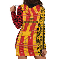 First Bulgarian Empire Hoodie Dress Slavic Patterns - Wonder Print Shop