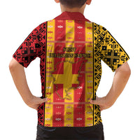 First Bulgarian Empire Kid Hawaiian Shirt Slavic Patterns - Wonder Print Shop