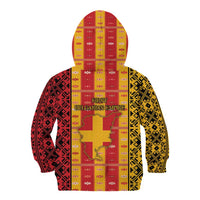 First Bulgarian Empire Kid Hoodie Slavic Patterns - Wonder Print Shop