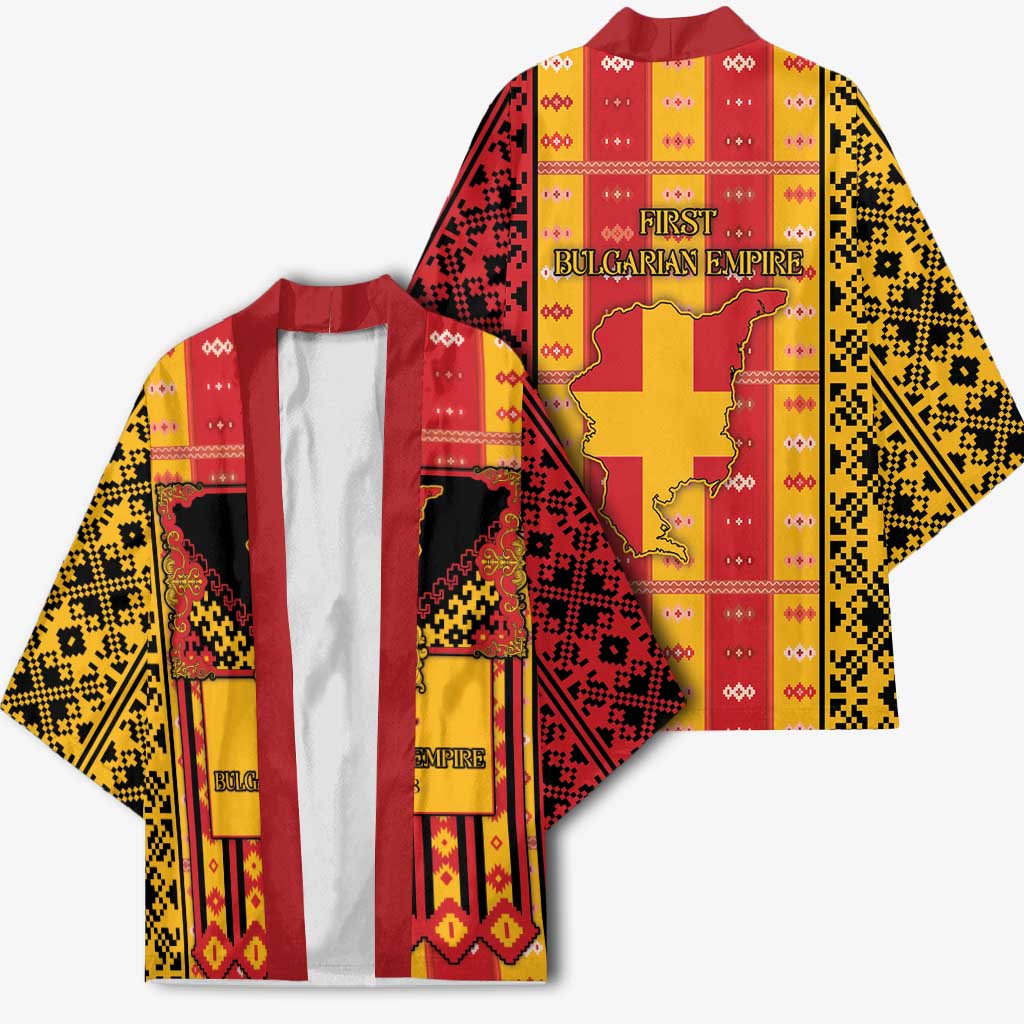 First Bulgarian Empire Kimono Slavic Patterns - Wonder Print Shop