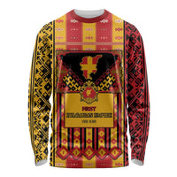 First Bulgarian Empire Long Sleeve Shirt Slavic Patterns - Wonder Print Shop