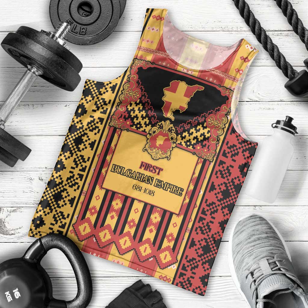 First Bulgarian Empire Men Tank Top Slavic Patterns - Wonder Print Shop