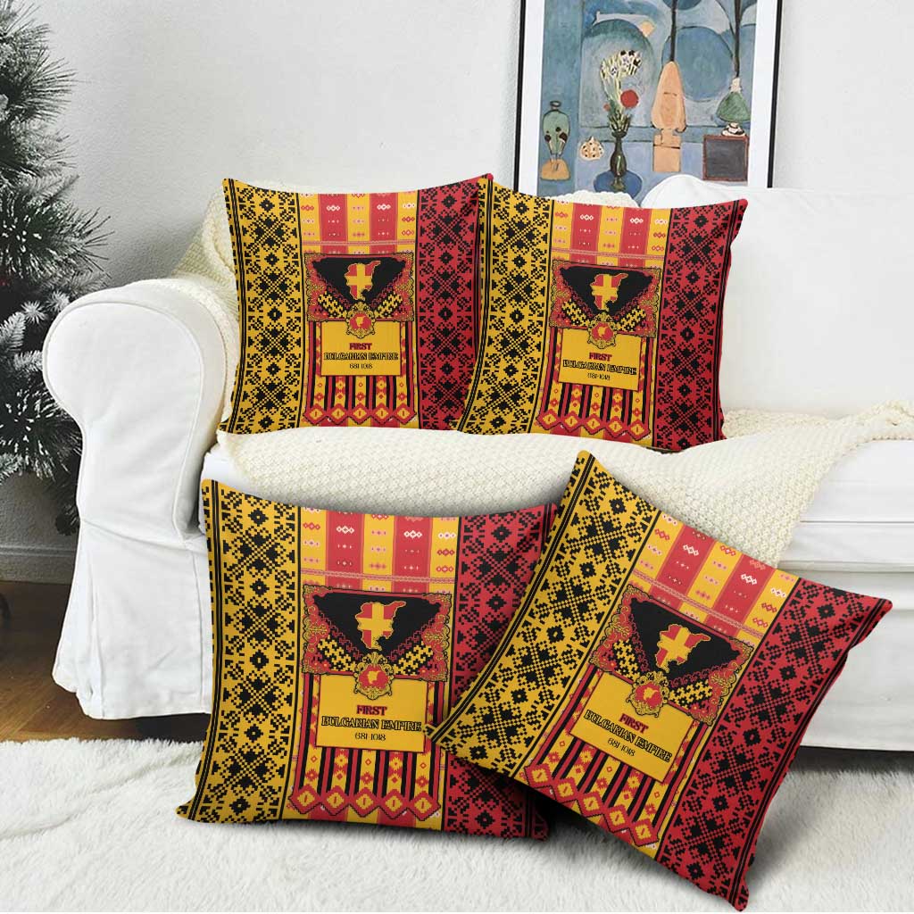 First Bulgarian Empire Pillow Cover Slavic Patterns - Wonder Print Shop