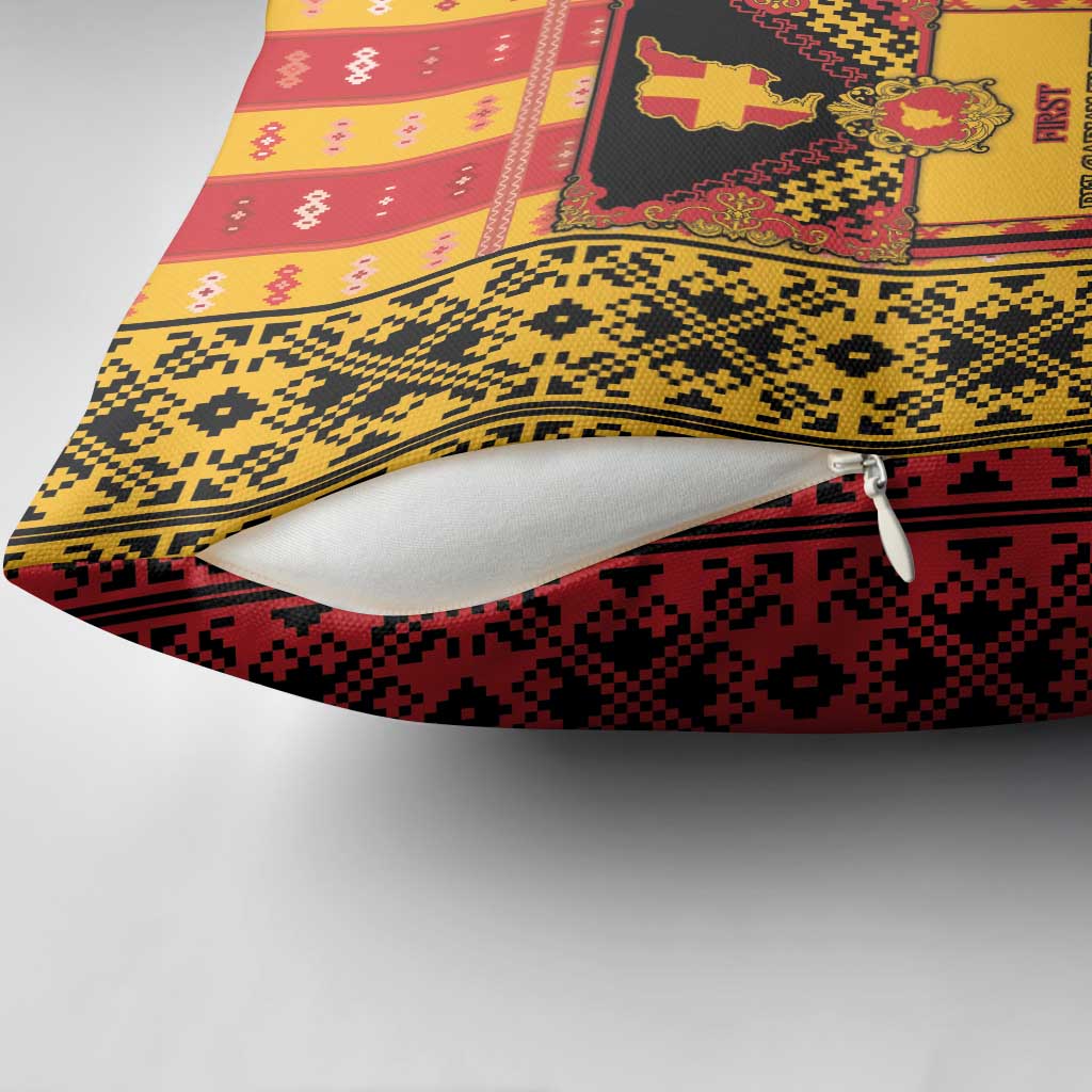 First Bulgarian Empire Pillow Cover Slavic Patterns - Wonder Print Shop