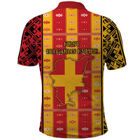 First Bulgarian Empire Polo Shirt Slavic Patterns - Wonder Print Shop