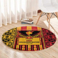 First Bulgarian Empire Round Carpet Slavic Patterns - Wonder Print Shop