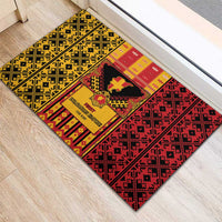 First Bulgarian Empire Rubber Doormat Slavic Patterns - Wonder Print Shop